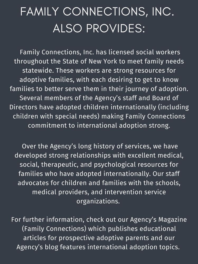 International Adoption for Adoptive Parents | Family Connections